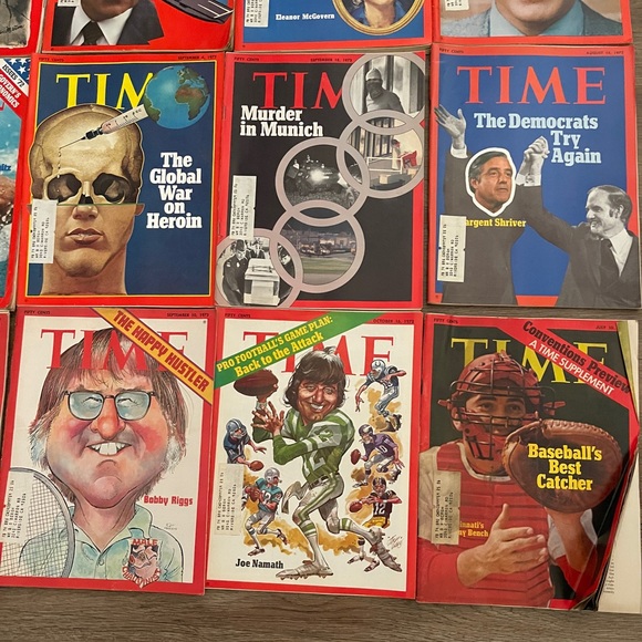 Time Magazine Other Vintage Time Magazines From 97s Total Of 27